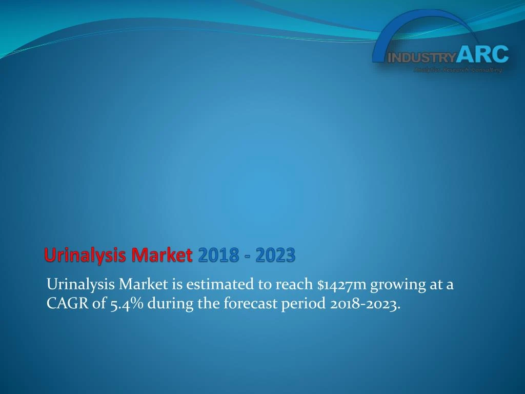 urinalysis market 2018 2023