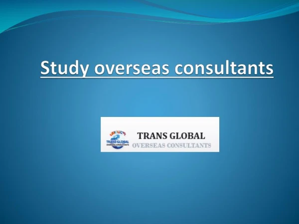 Study Overseas Consultants