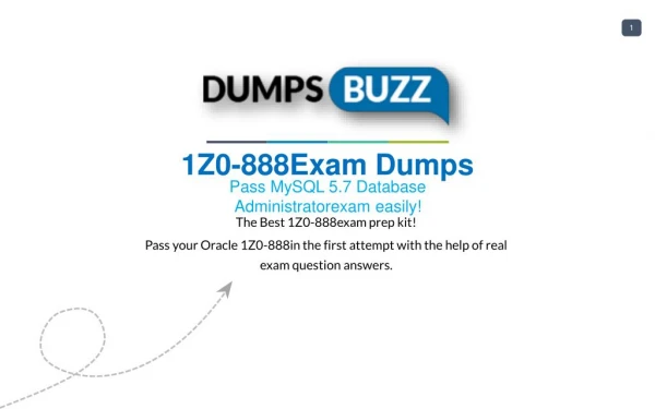 Authentic Oracle 1Z0-888 PDF new questions