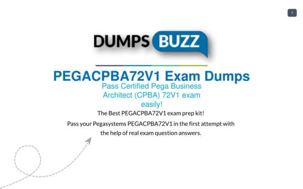 The best way to Pass PEGACPBA72V1 Exam with VCE new questions