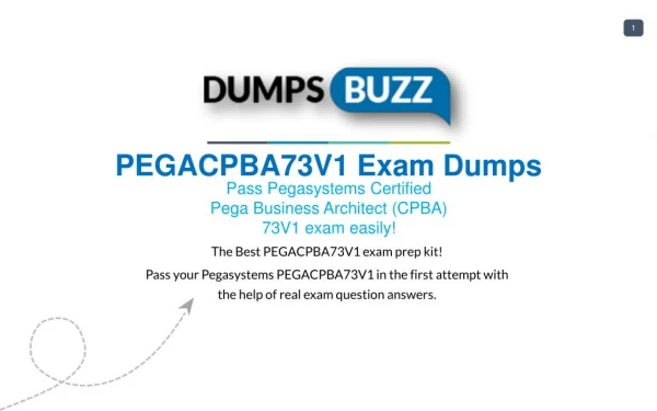 Purchase Latest PEGACPBA73V1 exam sample questions VCE with PDF
