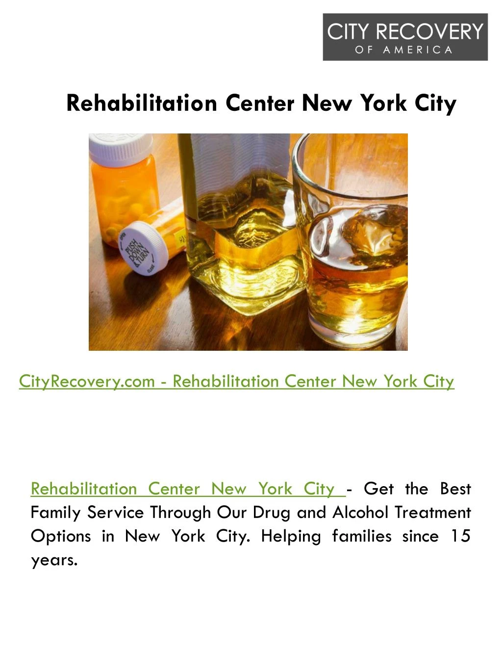 rehabilitation center new york city