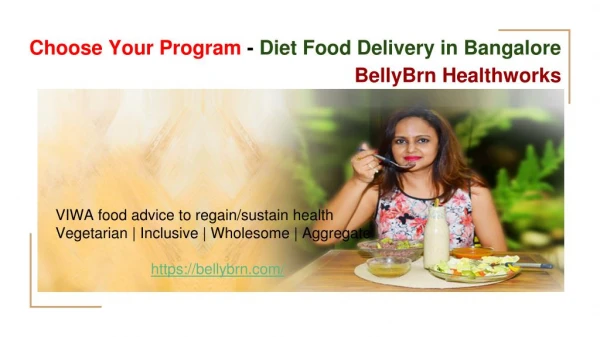 Choose your program - diet food delivery in bangalore