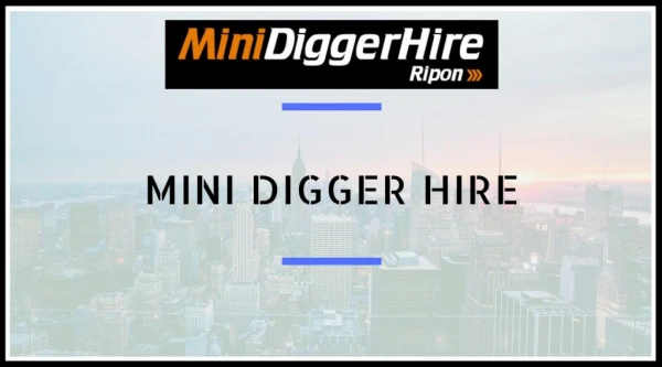 Mini Digger Hire Northallerton