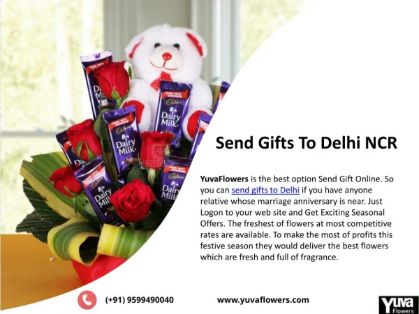 Send gifts to Delhi Via YuvaFlowers