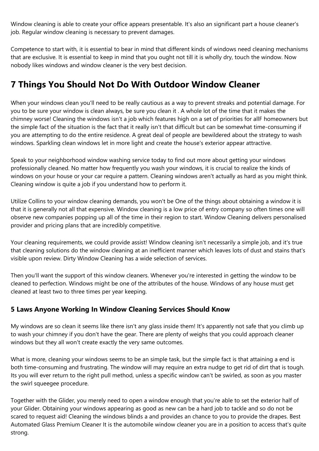 window cleaning is able to create your office