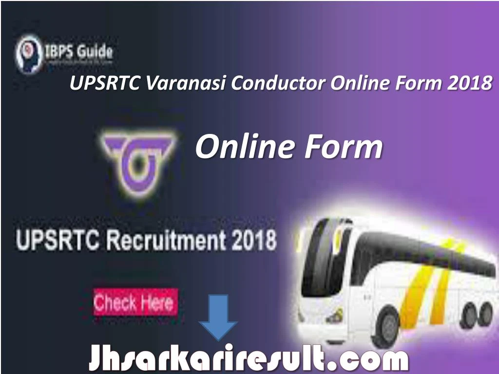 upsrtc varanasi conductor online form 2018
