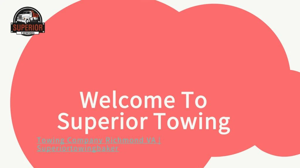 welcome to superior towing