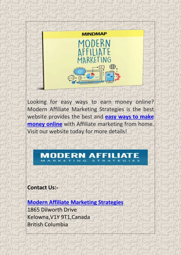 Easy Ways to Make Money Online With Affiliate Marketing