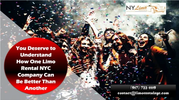 You Deserve to Understand How One Limo Rental NYC Company Can Be Better Than Another