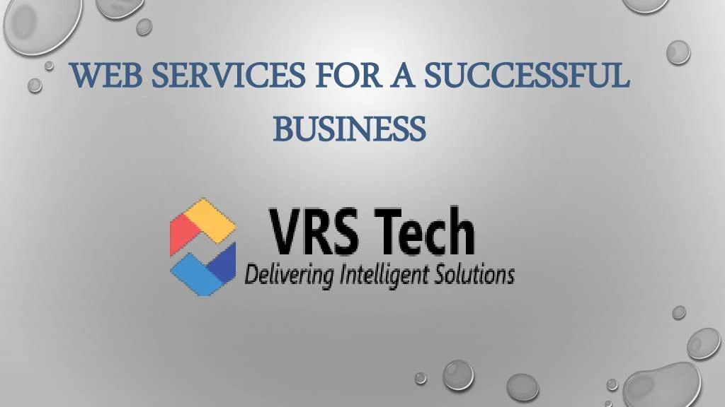 web services for a successful business