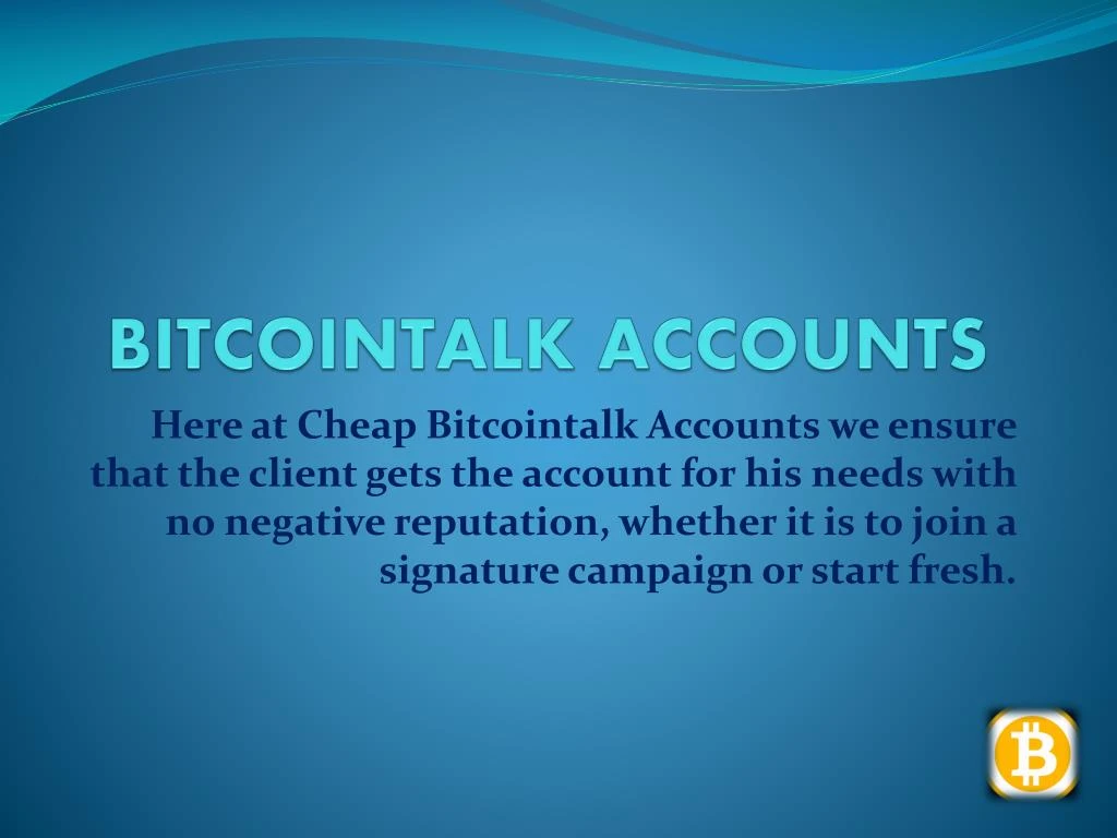bitcointalk a ccounts