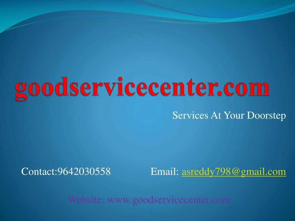 goodservicecenter com