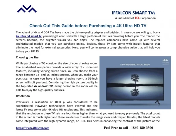 Check Out This Guide Before Purchasing a 4K Ultra HD TV