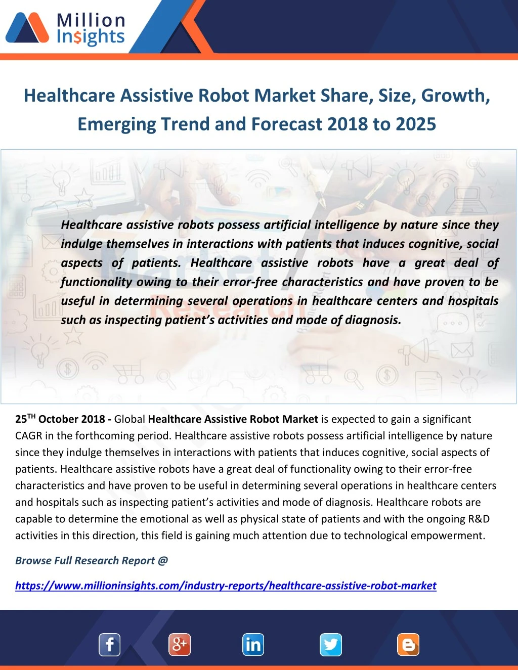 healthcare assistive robot market share size