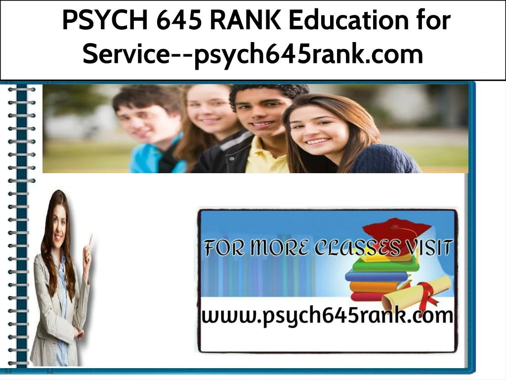 psych 645 rank education for service psych645rank