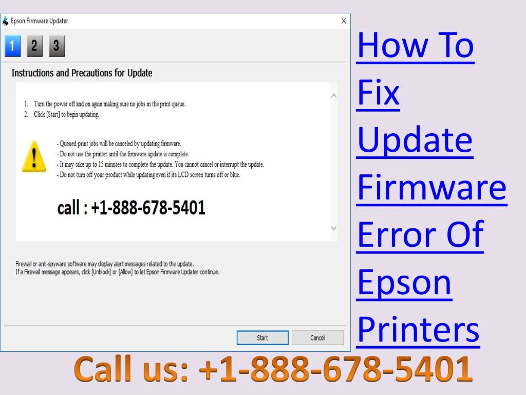 how to fix update firmware error of epson printers