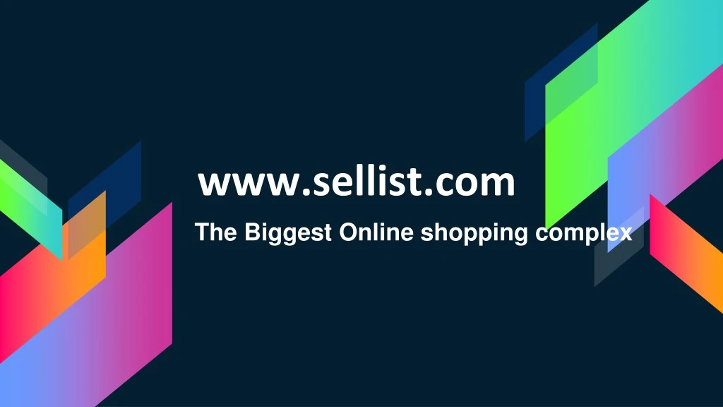 www sellist com the biggest online shopping