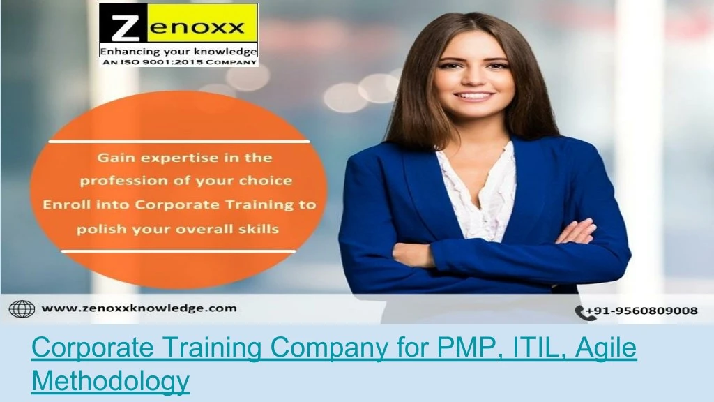 corporate training company for pmp itil agile