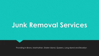 Junk Removal Services - slide 1