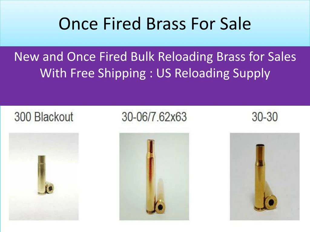 once fired brass for sale