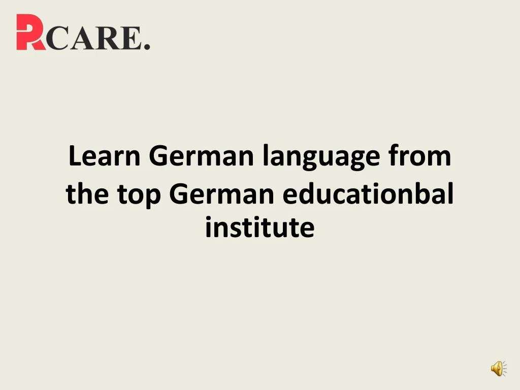 learn german language from the top german educationbal institute