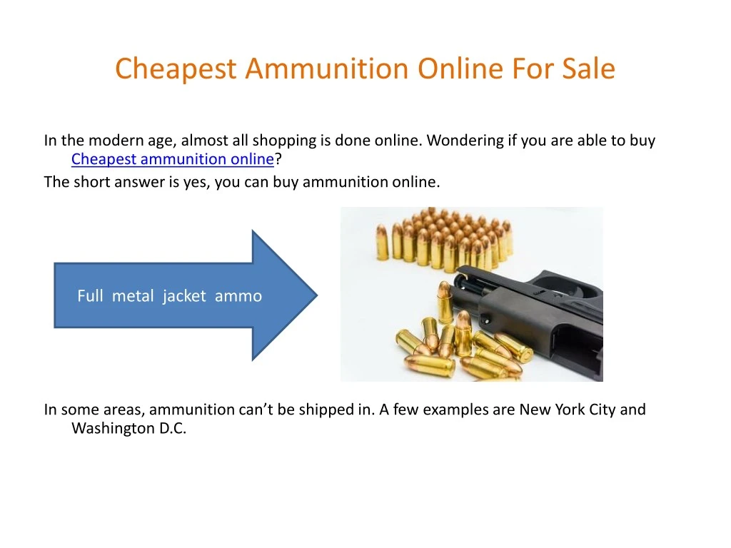 cheapest ammunition online for sale