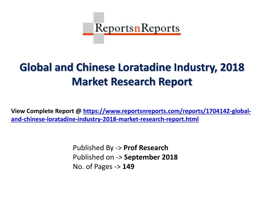global and chinese loratadine industry 2018