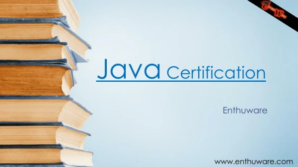 Get Java Certification on Enthuware