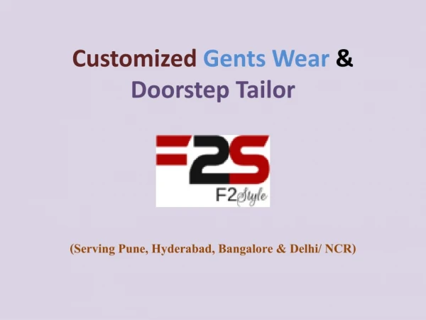 Mens Suit Tailor in Hyderabad