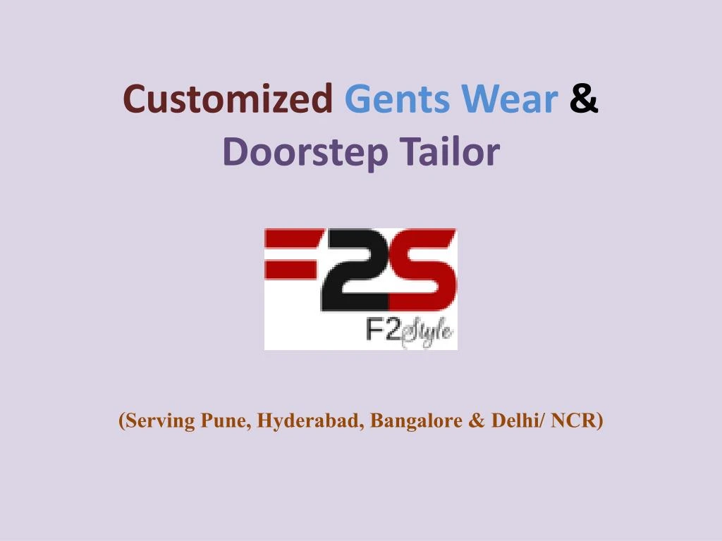 customized gents wear doorstep tailor
