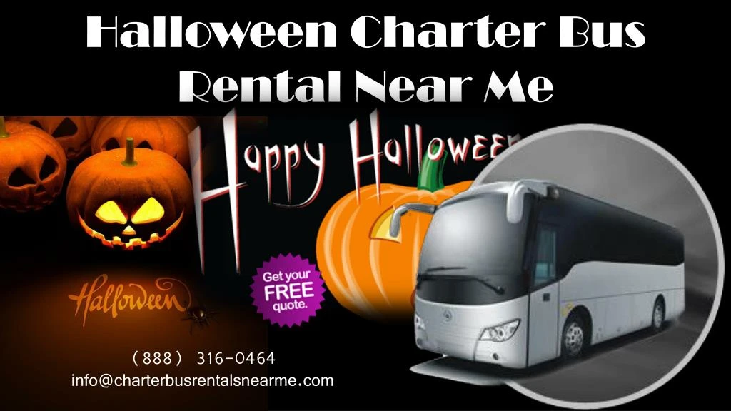 halloween charter bus rental near me