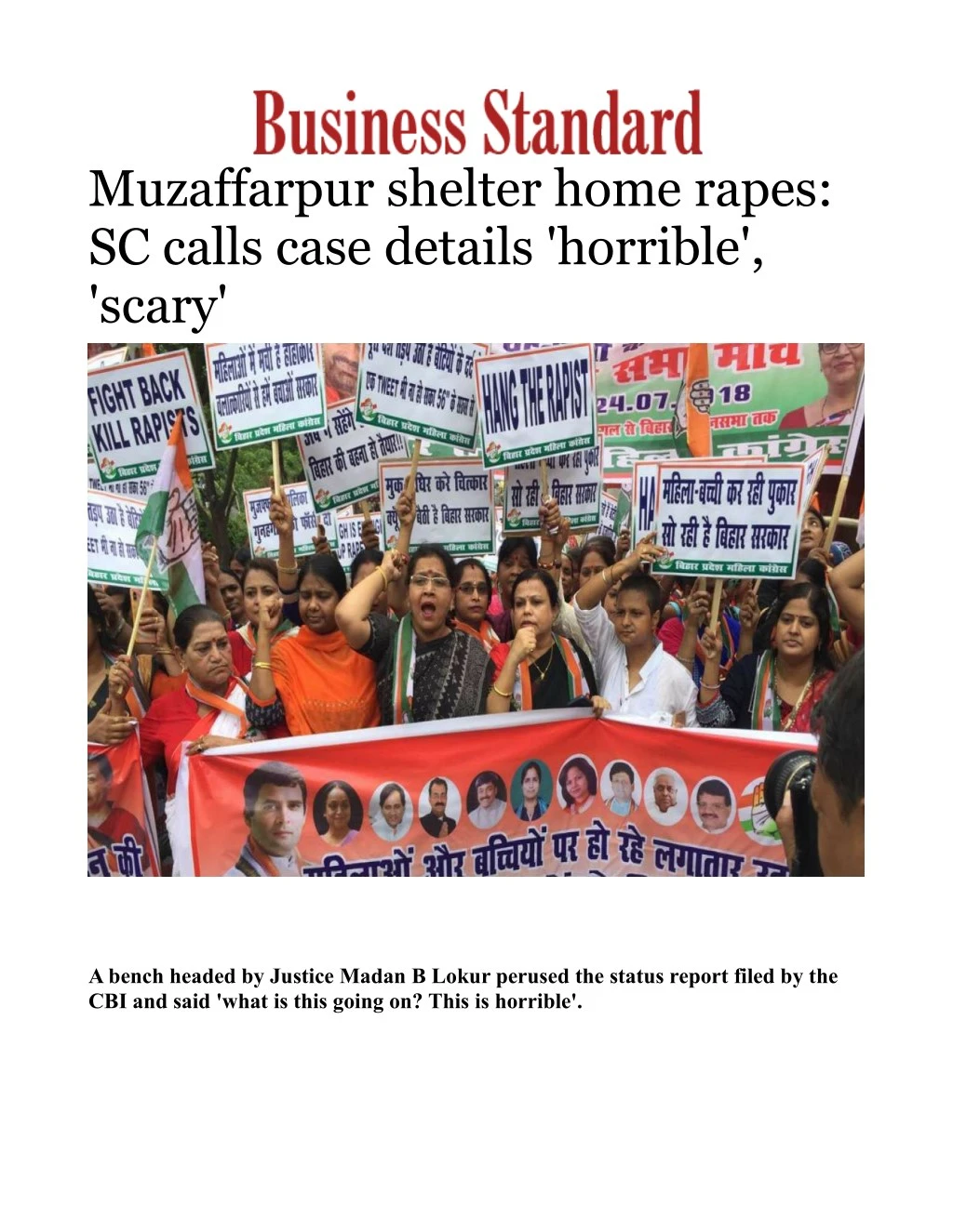 muzaffarpur shelter home rapes sc calls case