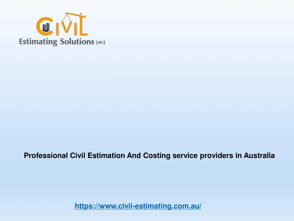 professional civil estimation and costing service