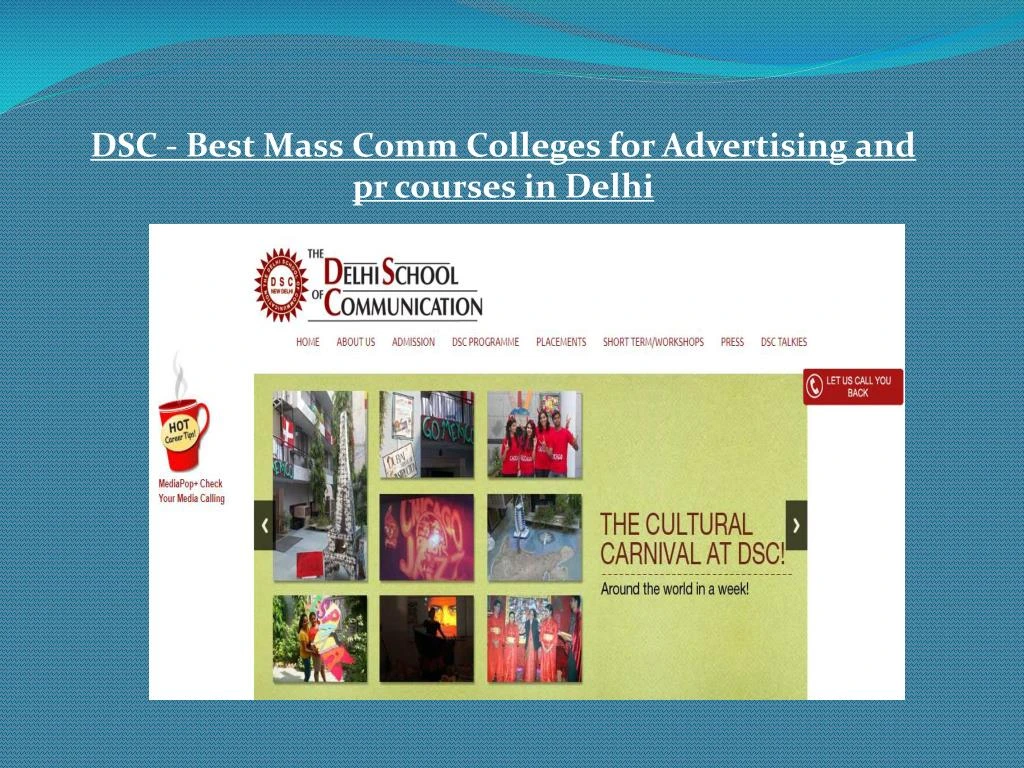 dsc best mass comm colleges for advertising