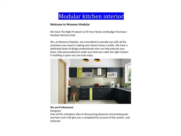 Modular kitchens in hyderabad