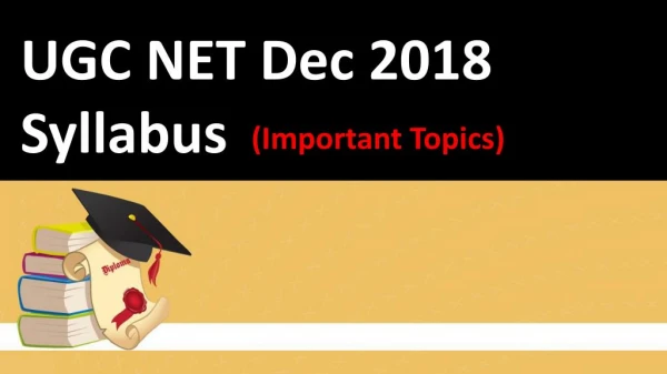 UGC NET Syllabus