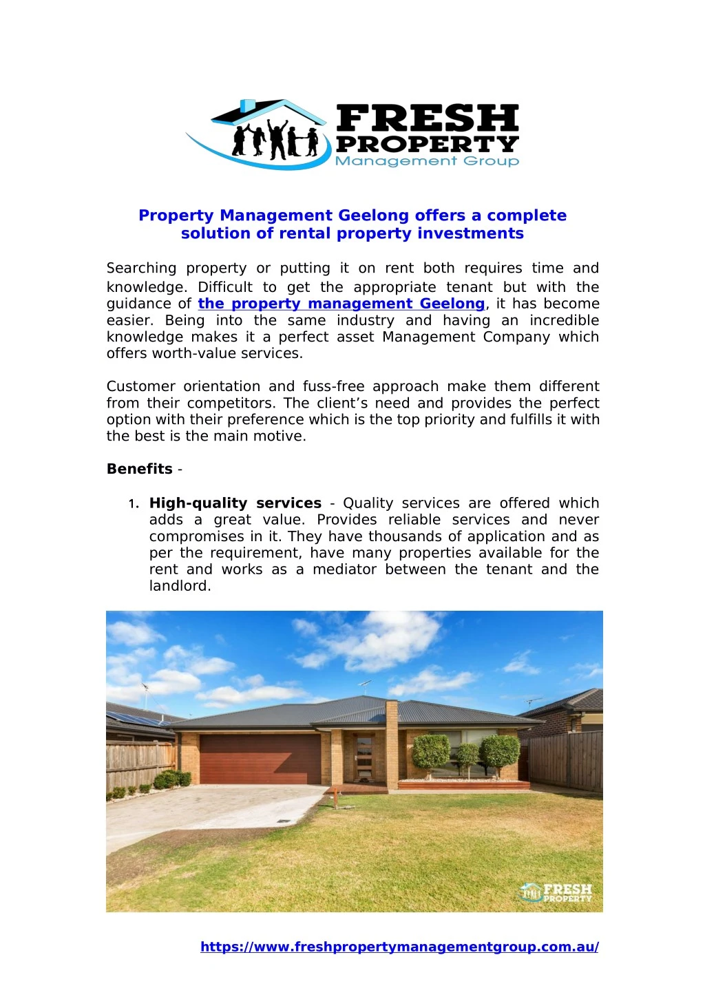 property management geelong offers a complete