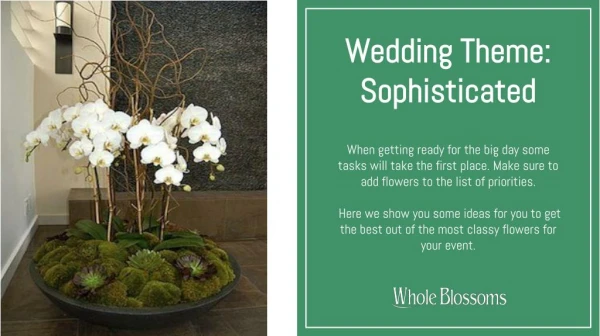 Use Most Beautiful Orchid Flower in Your Wedding Decor