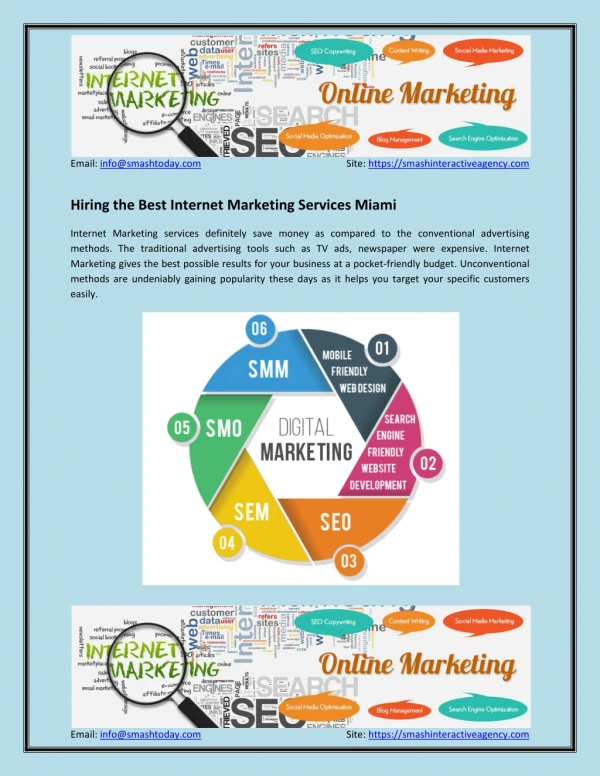 Internet Marketing Services Miami
