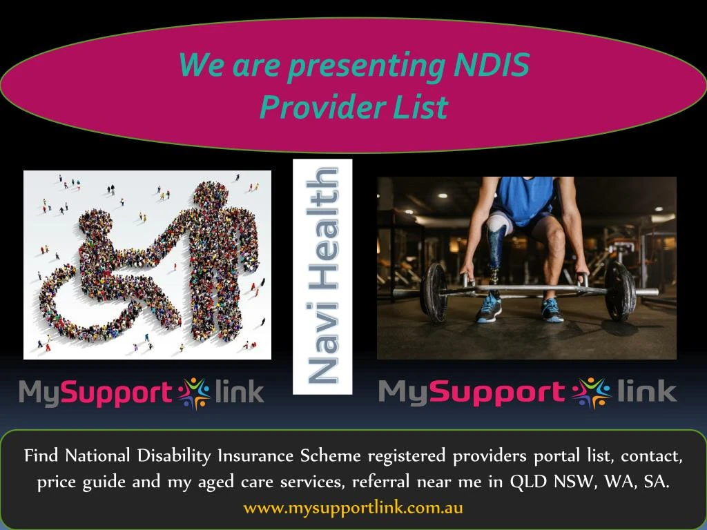 we are presenting ndis provider list