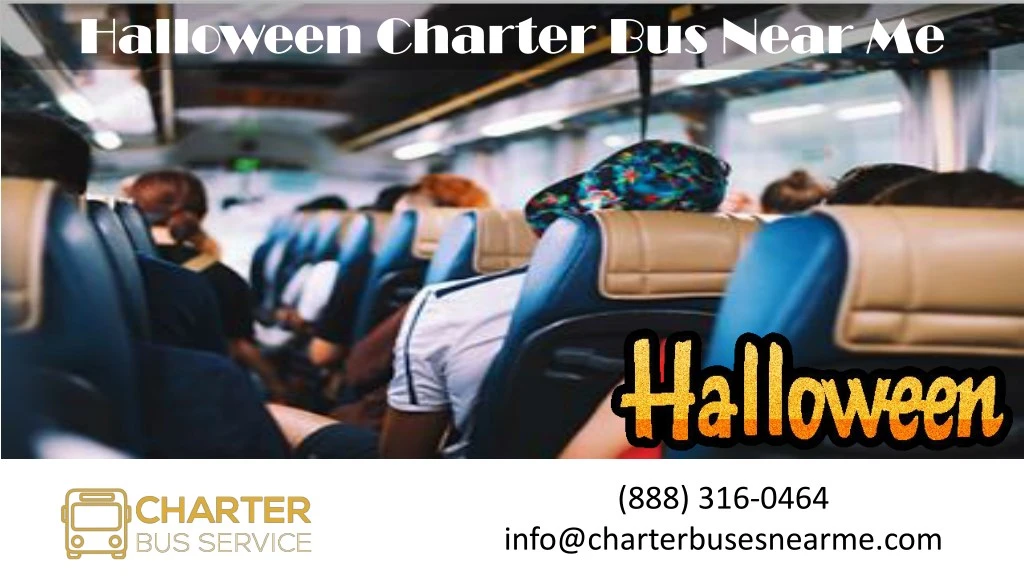 halloween charter bus near me