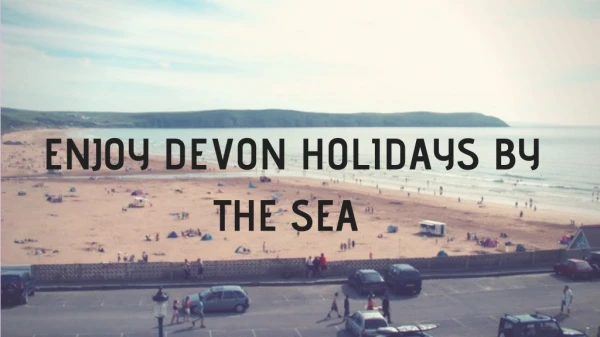 Enjoy Devon Holidays By The Sea With All Comfort