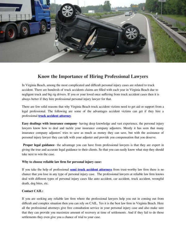 Truck Accident Attorney