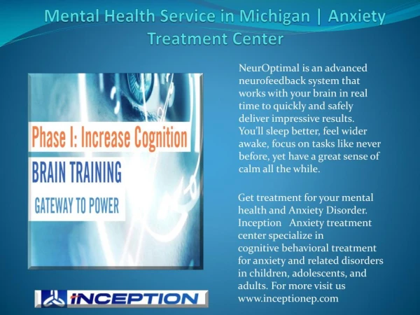Mental Health Service in Michigan | Anxiety Treatment Center