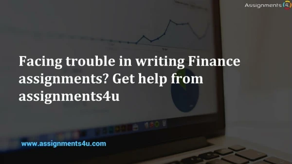 Stuck with corporate finance homework? Get ideal guidance from assignments4u