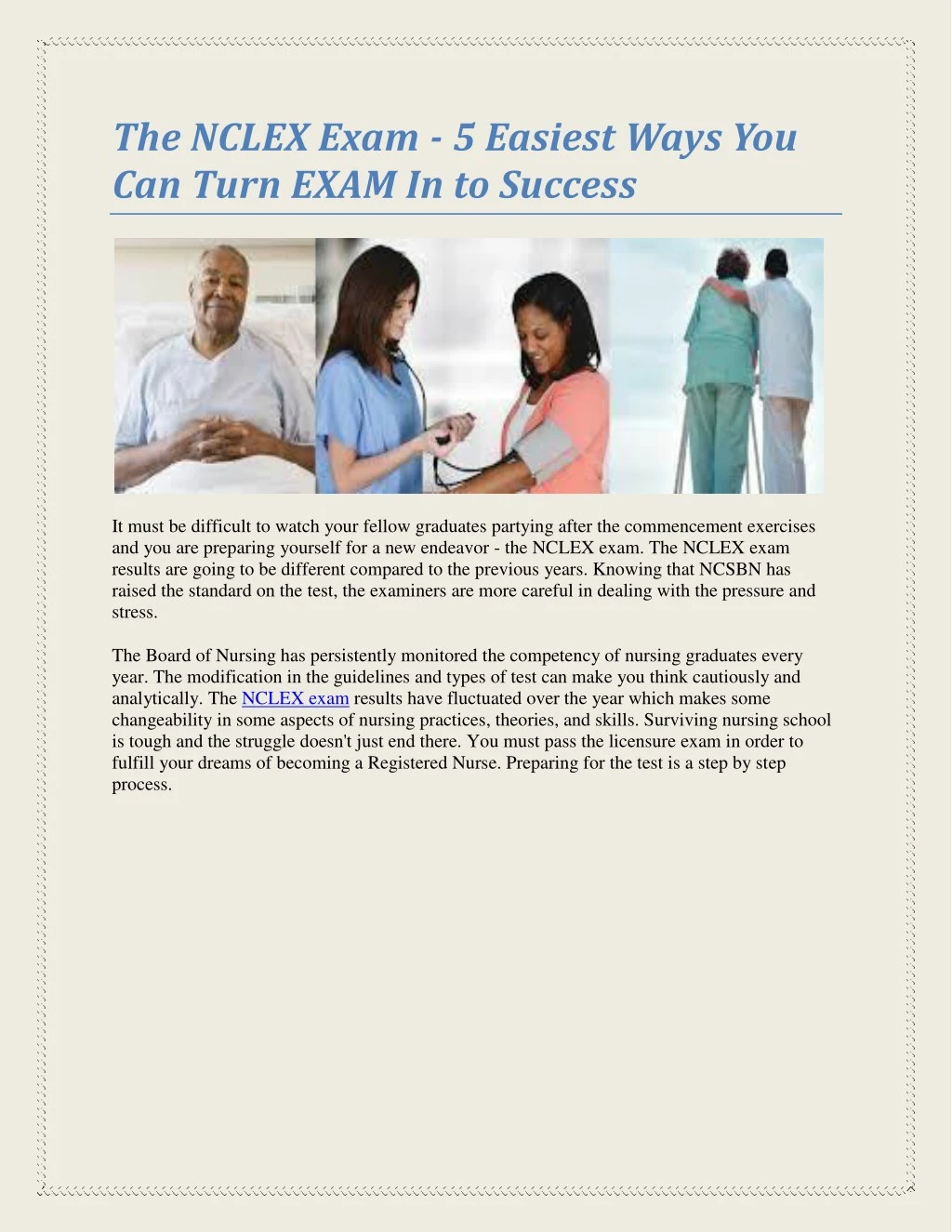the nclex exam 5 easiest ways you can turn exam