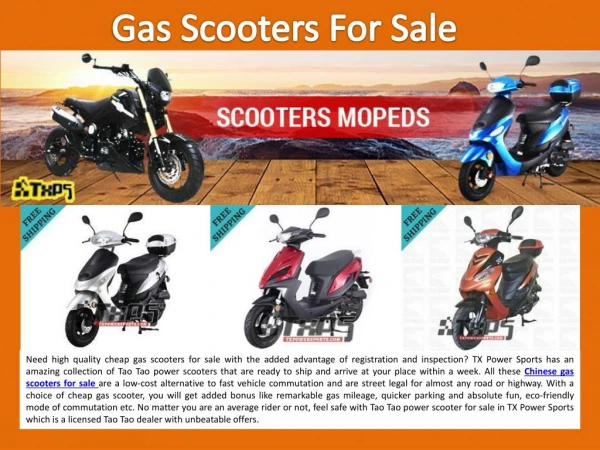 Gas Scooters For Sale
