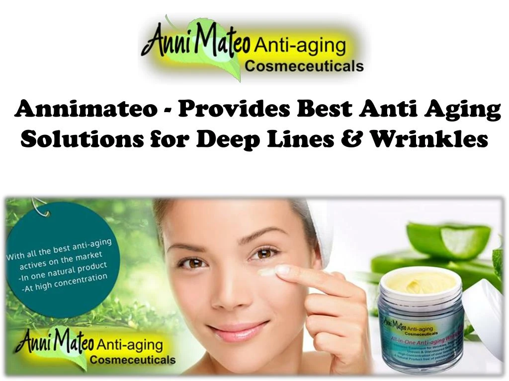 annimateo provides best anti aging solutions