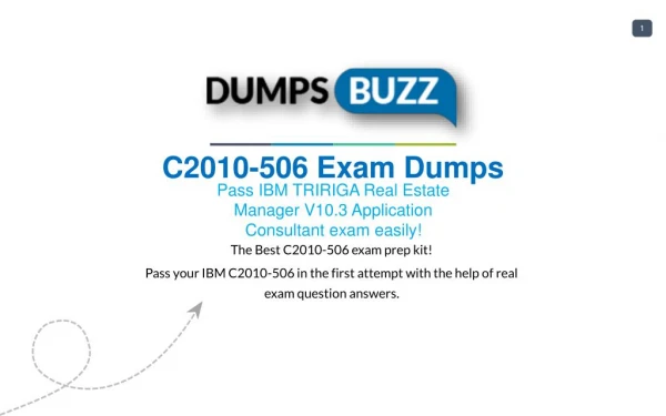 Mind Blowing REAL IBM C2010-506 VCE test questions